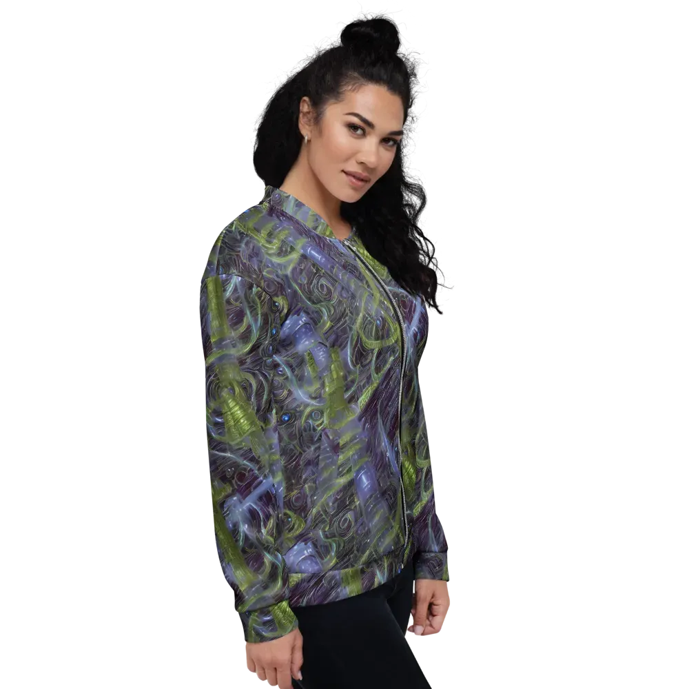 Neon Verdigris on Bomber Jacket — Right