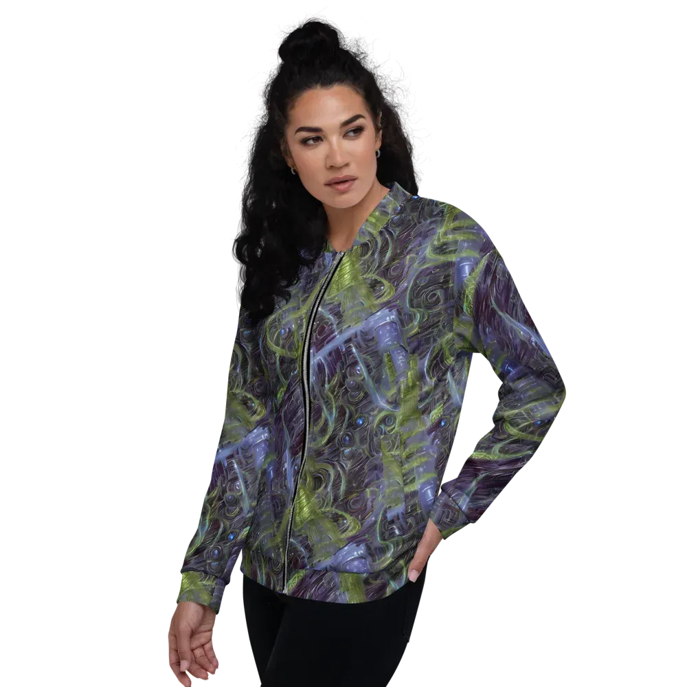 Neon Verdigris on Bomber Jacket — Left