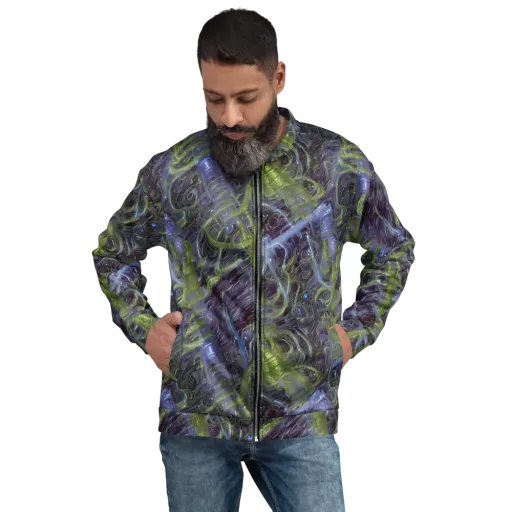 Neon Verdigris on a Bomber Jacket