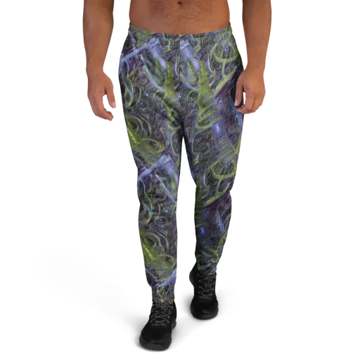 Neon Verdigris on a Men's Joggers