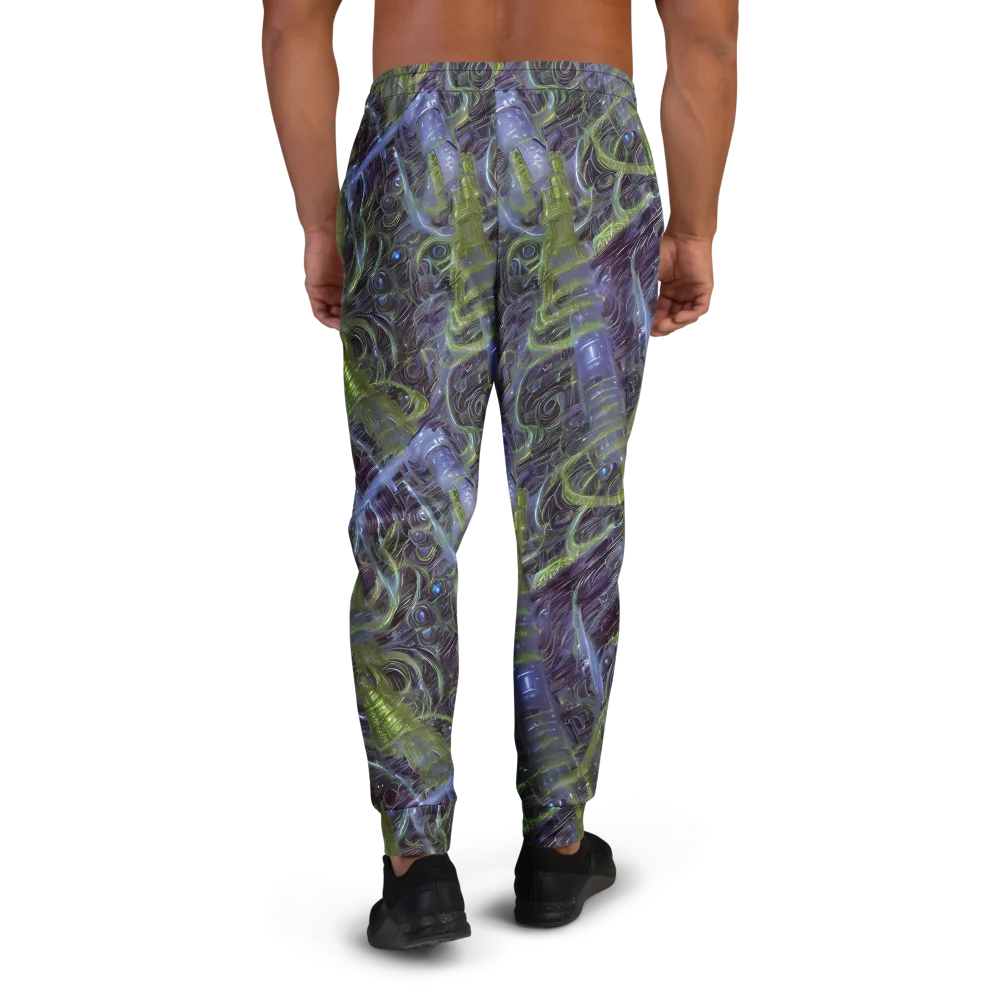 Neon Verdigris on Men's Joggers — Back