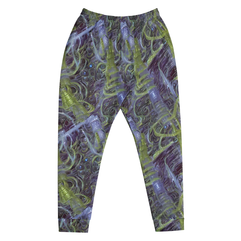 Neon Verdigris on Men's Joggers — Front