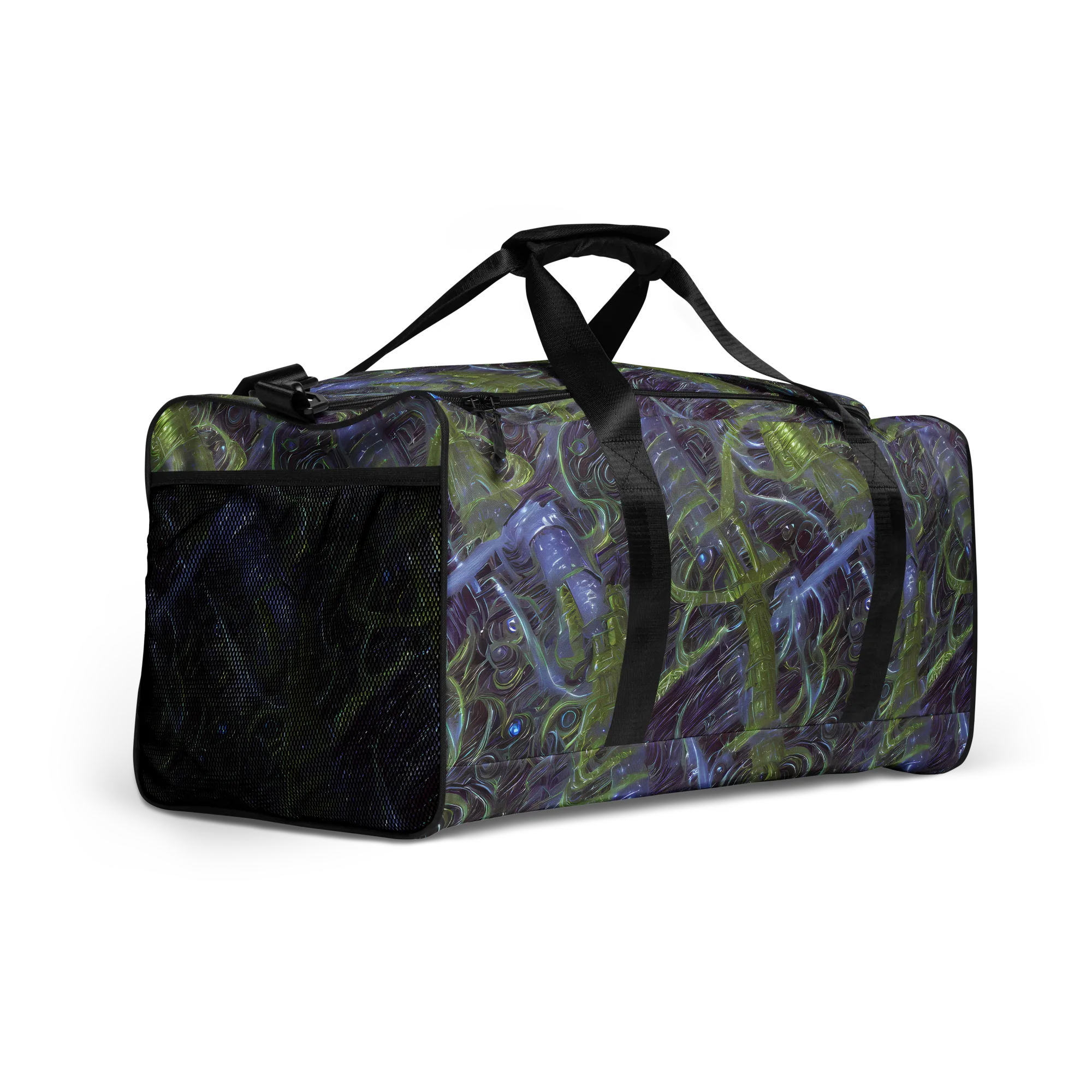 Neon Verdigris on Duffle Bag — Right Front