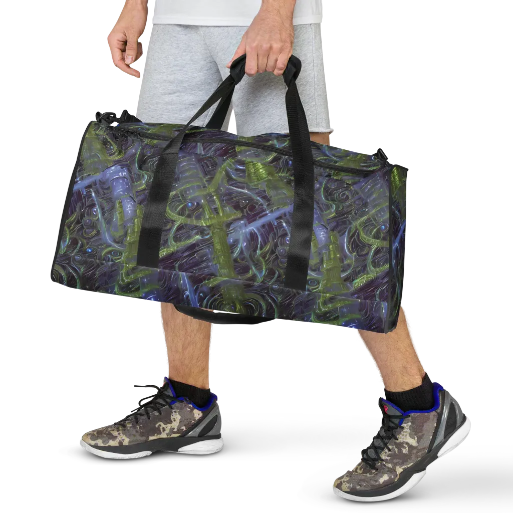 Neon Verdigris on Duffle Bag — Front