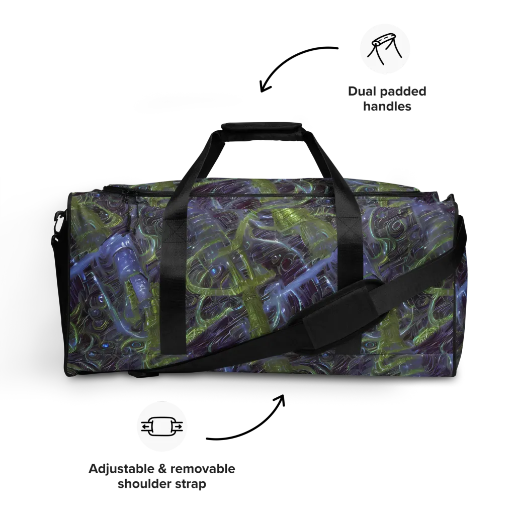 Neon Verdigris on Duffle Bag — Front