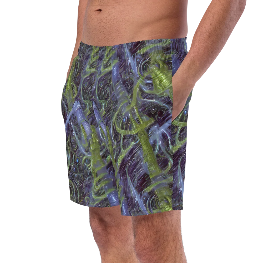 Neon Verdigris on Swim Trunks — Left Front