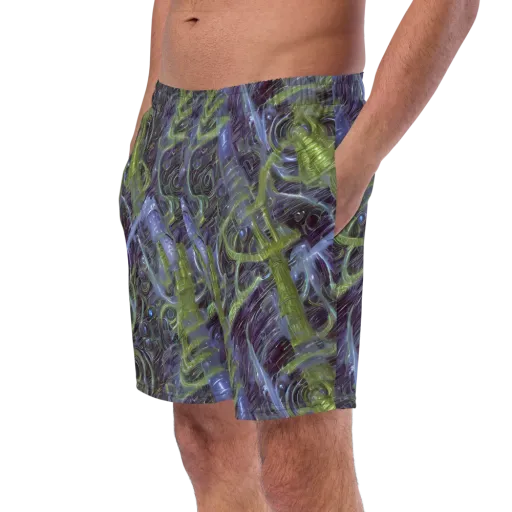 Neon Verdigris on a Swim Trunks