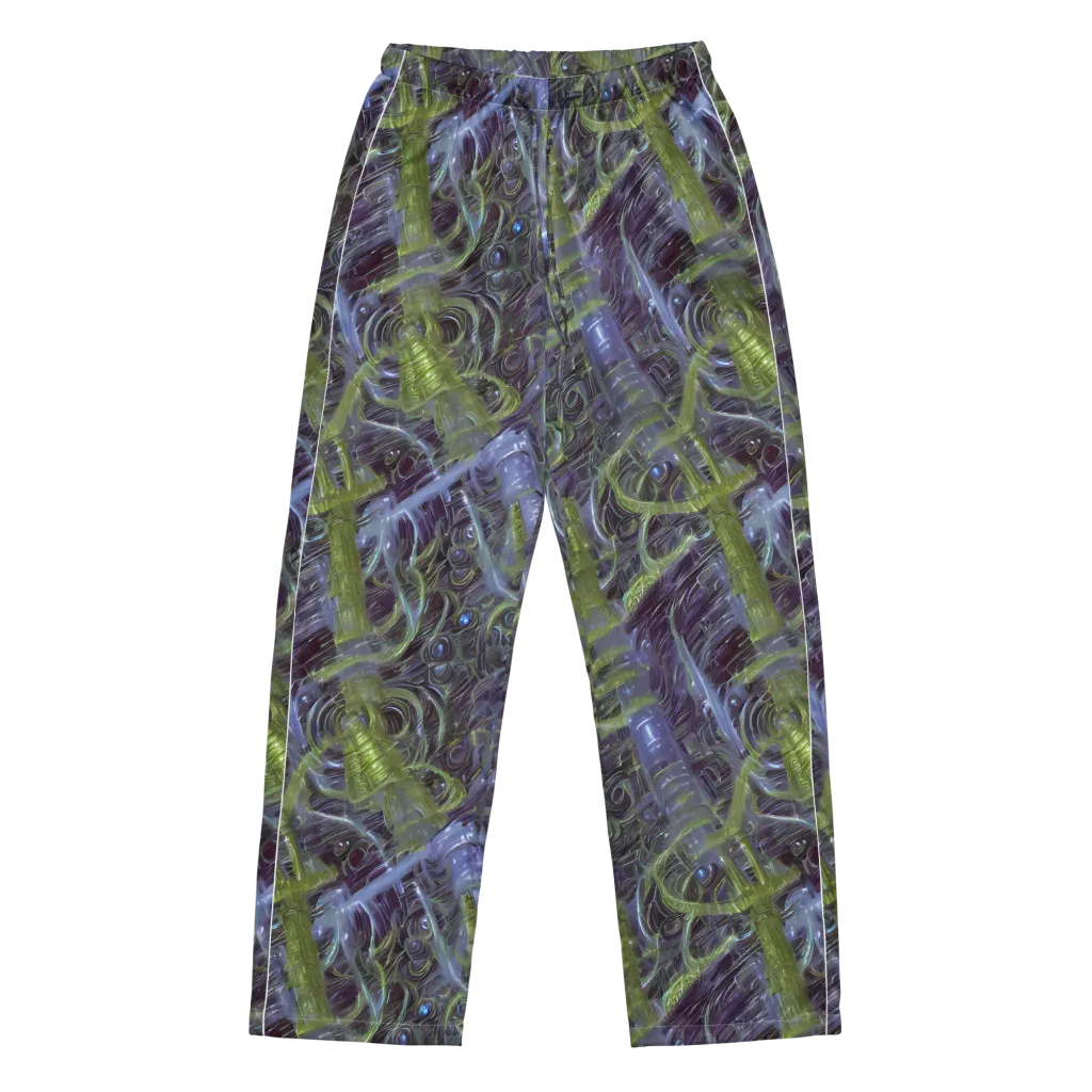 Neon Verdigris on Women's Pajama Pants — Front