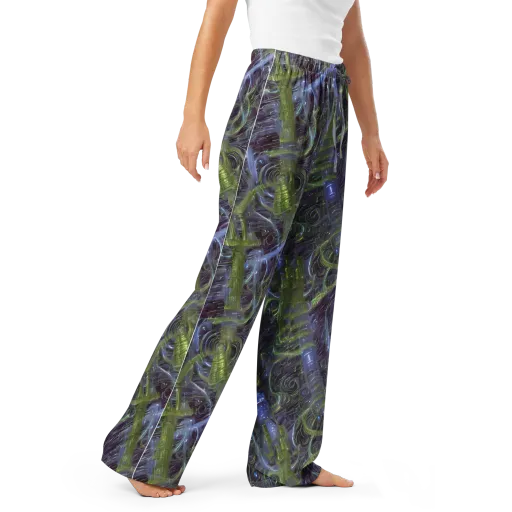 Neon Verdigris on a Women's Pajama Pants
