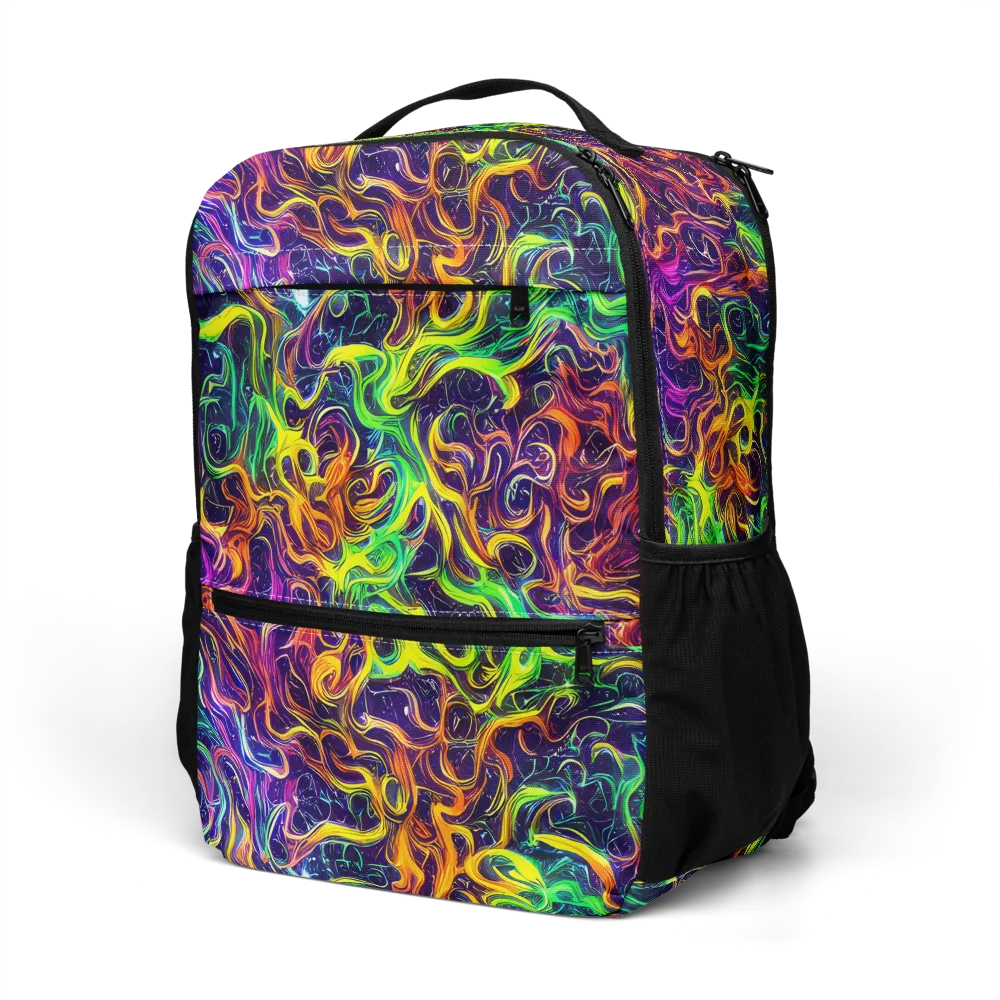 Liquid Fireworks on Utility Backpack — Left Front
