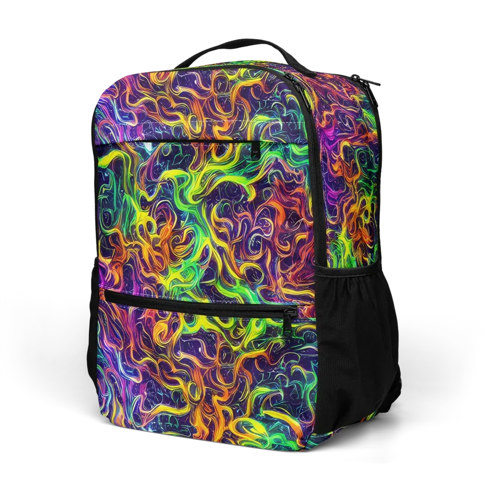 Liquid Fireworks on Utility Backpack — Left Front