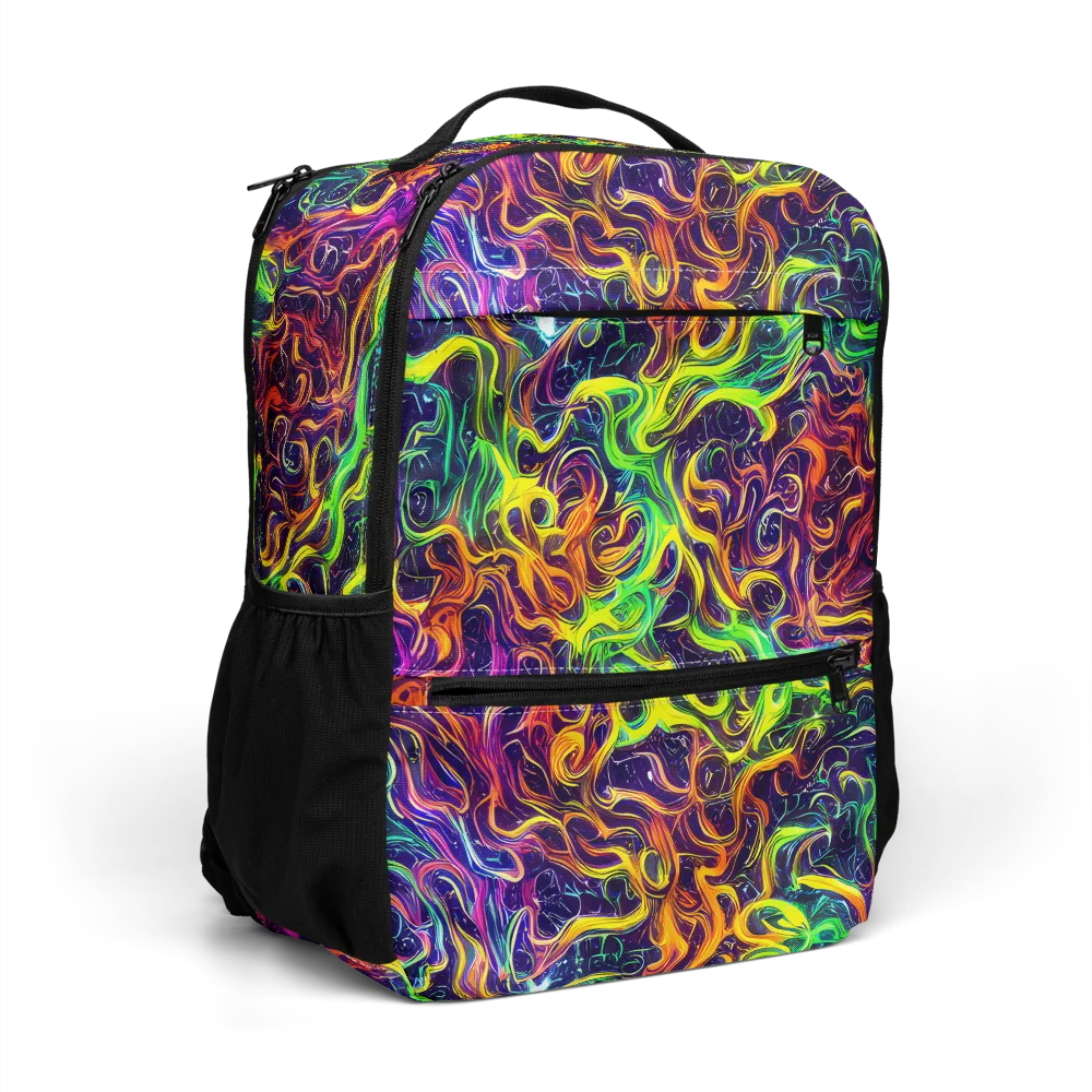 Liquid Fireworks on Utility Backpack — Right Front