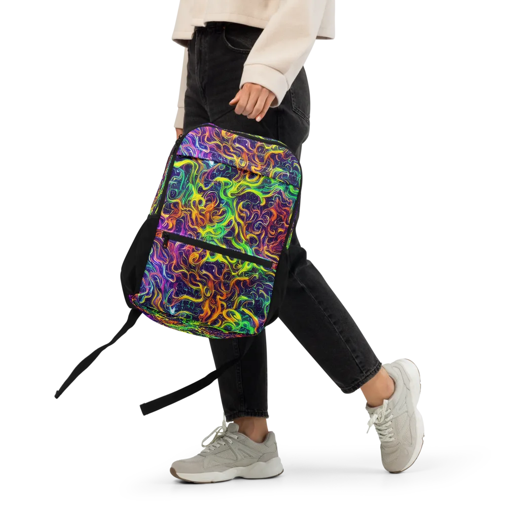 Liquid Fireworks on Utility Backpack — Front