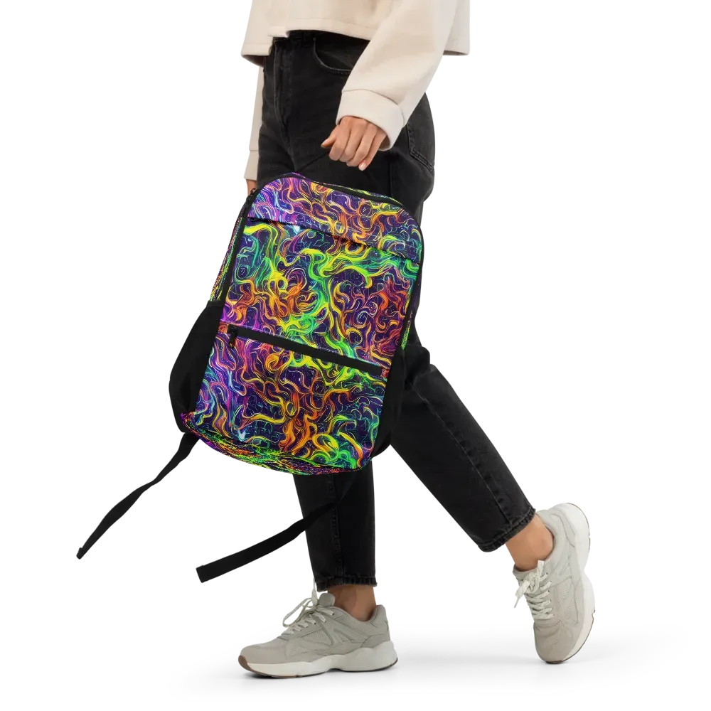 Liquid Fireworks on Utility Backpack — Front