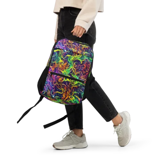 Liquid Fireworks on a Utility Backpack