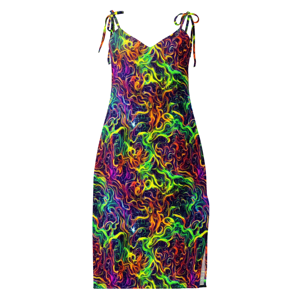 Liquid Fireworks on Slip Dress — Front