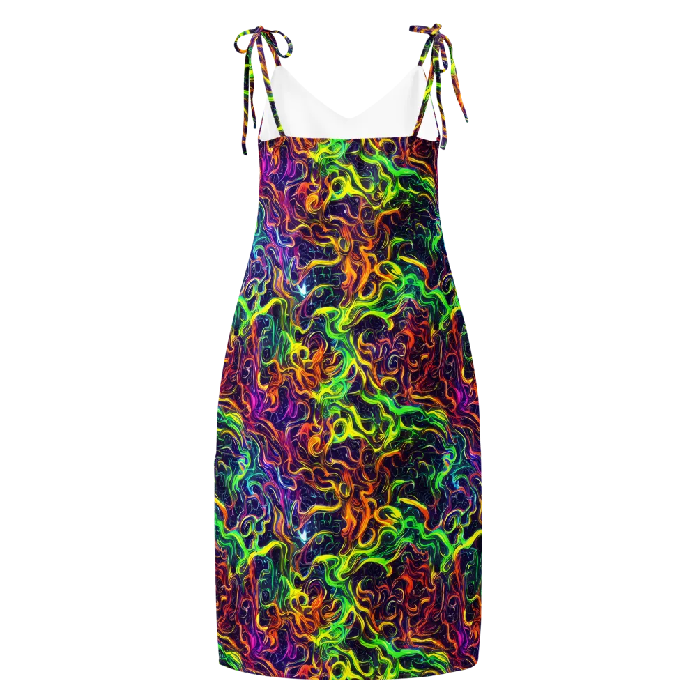 Liquid Fireworks on Slip Dress — Back