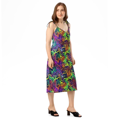 Liquid Fireworks on a Slip Dress