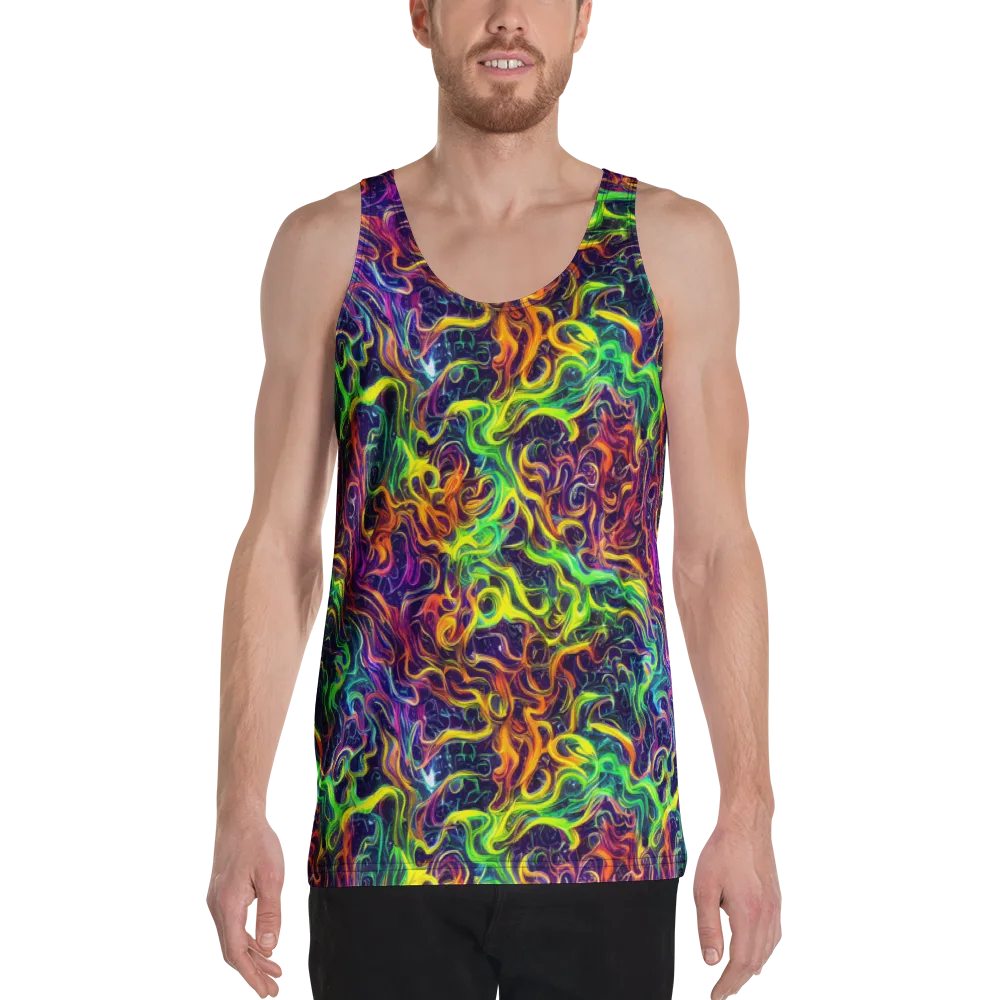 Liquid Fireworks on Men's Tank Top — Front