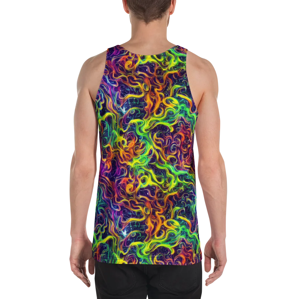 Liquid Fireworks on Men's Tank Top — Back
