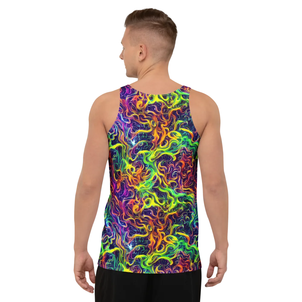 Liquid Fireworks on Men's Tank Top — Back