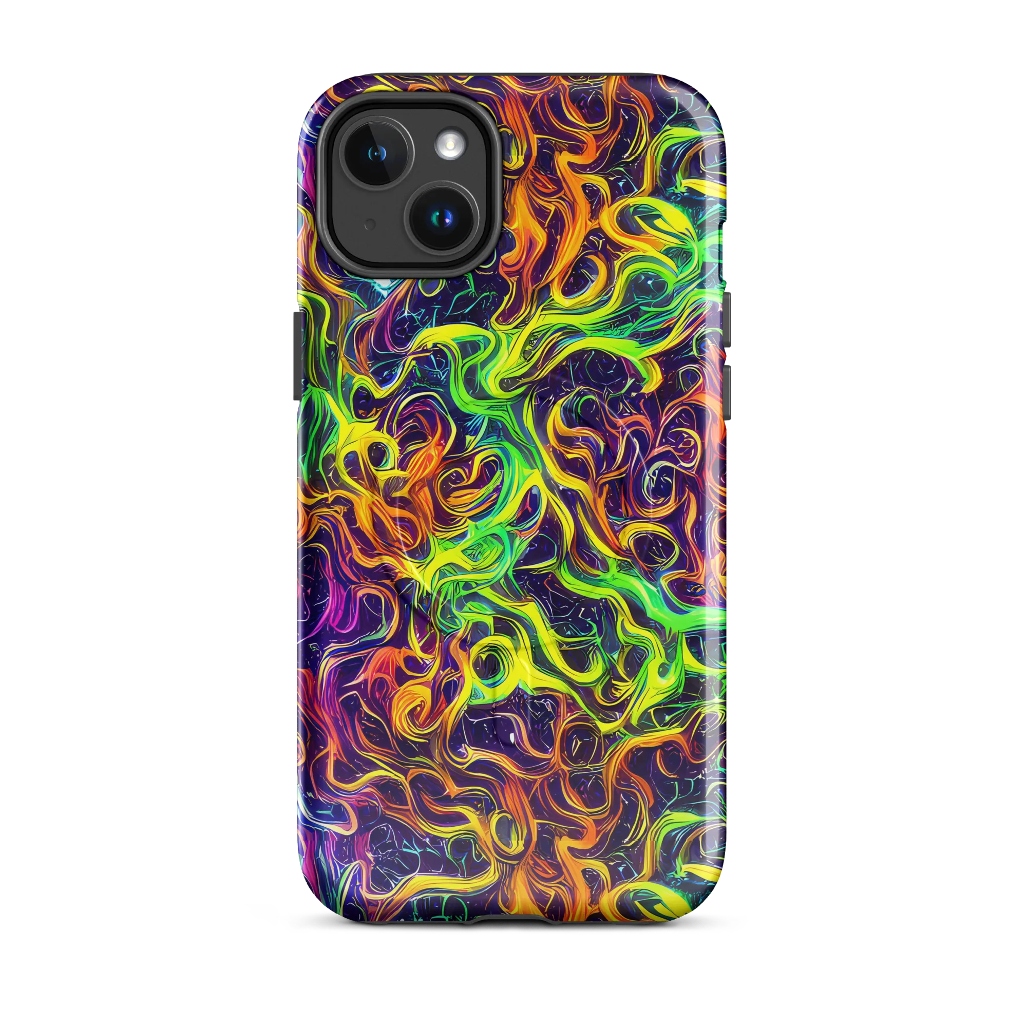 Liquid Fireworks on MagSafe Tough Case for iPhone® — Front