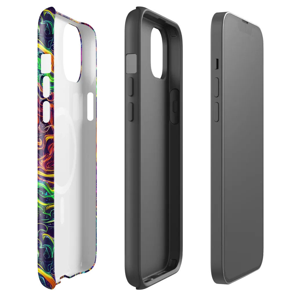 Liquid Fireworks on MagSafe Tough Case for iPhone® — Front