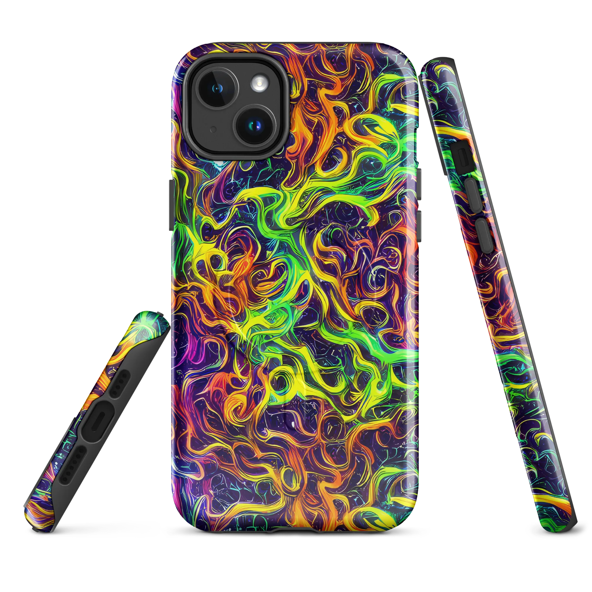 Liquid Fireworks on MagSafe Tough Case for iPhone® — Front