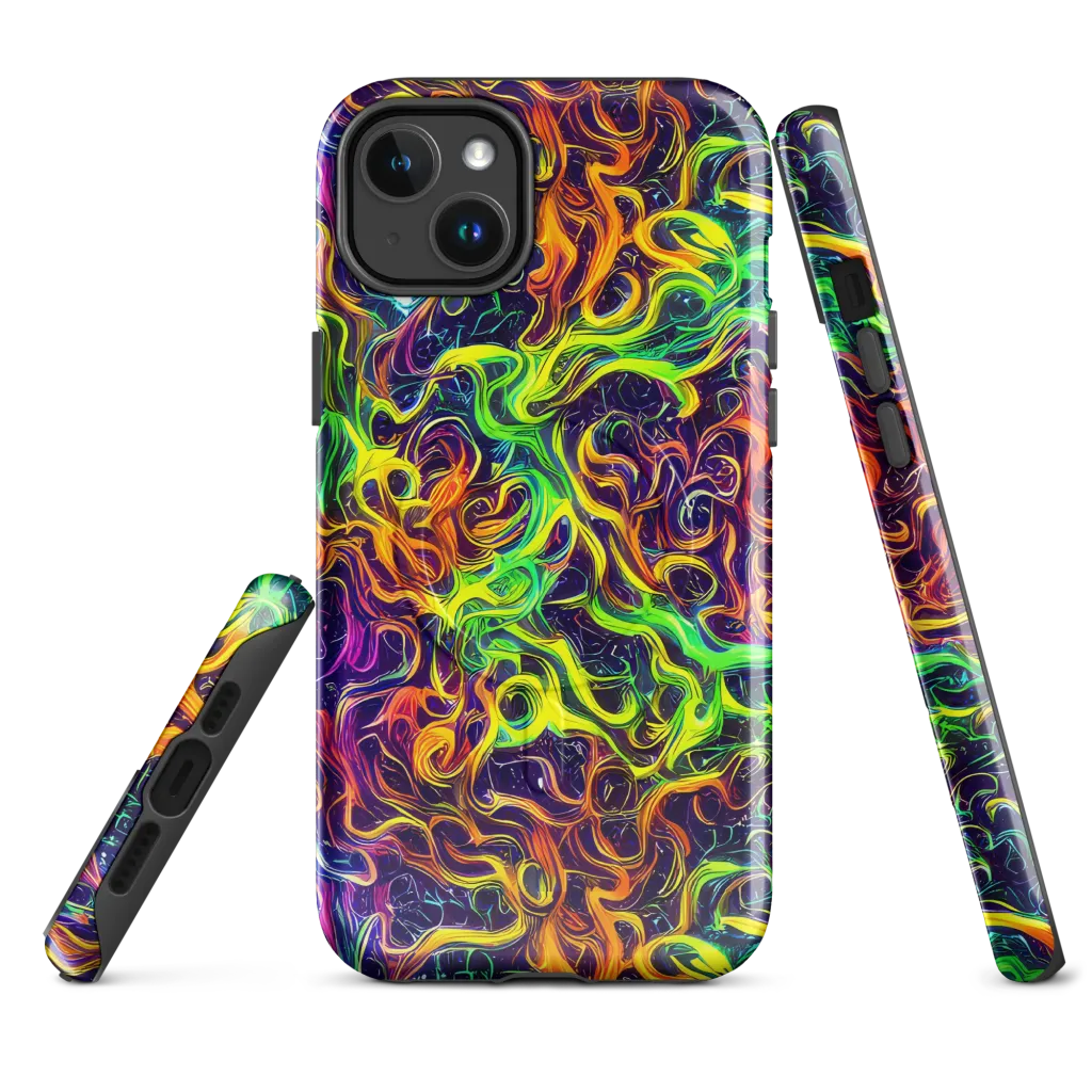 Liquid Fireworks on MagSafe Tough Case for iPhone® — Front