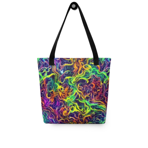 Liquid Fireworks on a Tote Bag