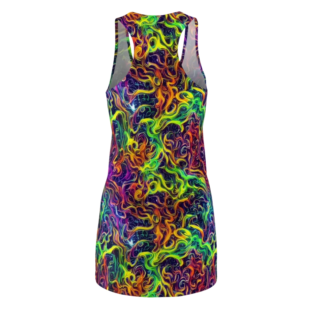 Liquid Fireworks on Racerback Dress — Back