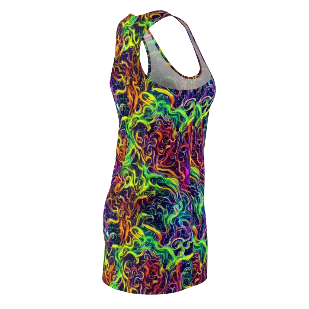Liquid Fireworks on Racerback Dress — Back Side