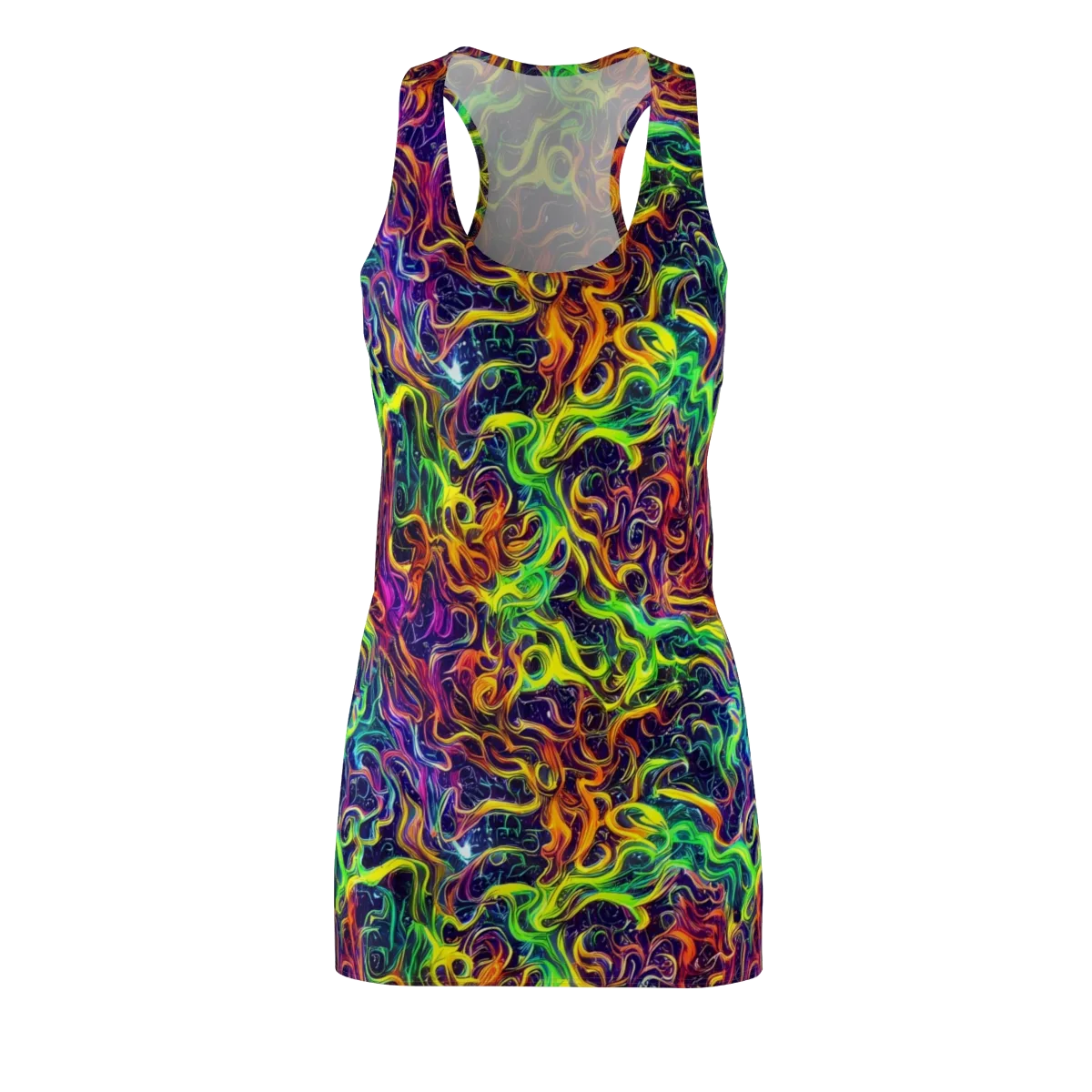 Liquid Fireworks on Racerback Dress — Front