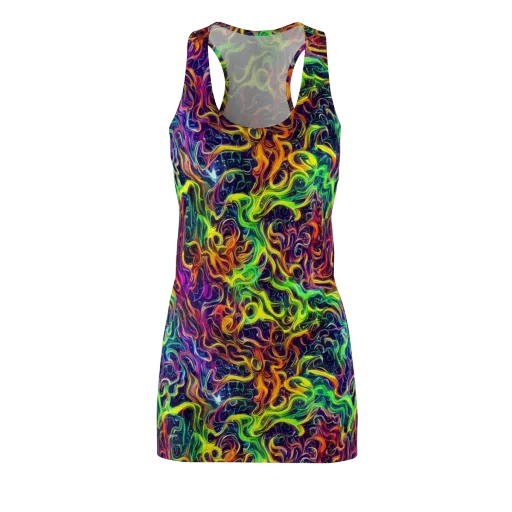 Liquid Fireworks on a Racerback Dress