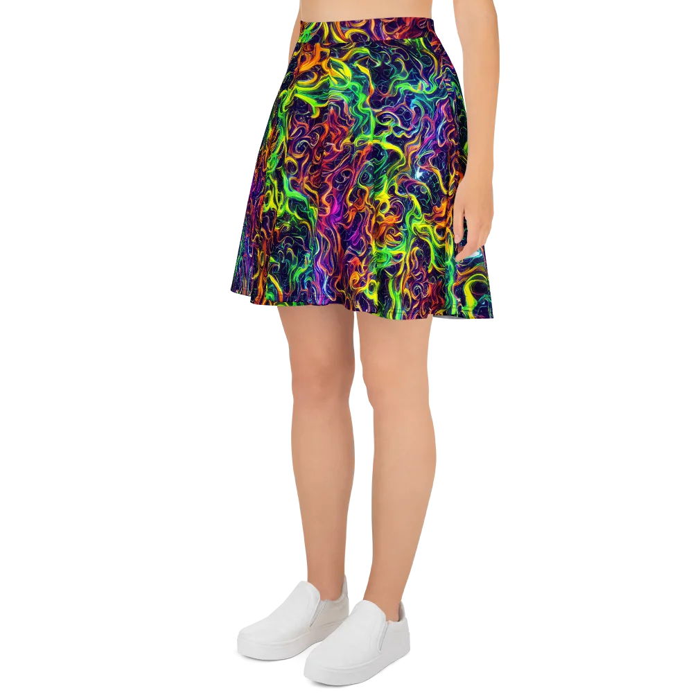 Liquid Fireworks on Skater Skirt — Left