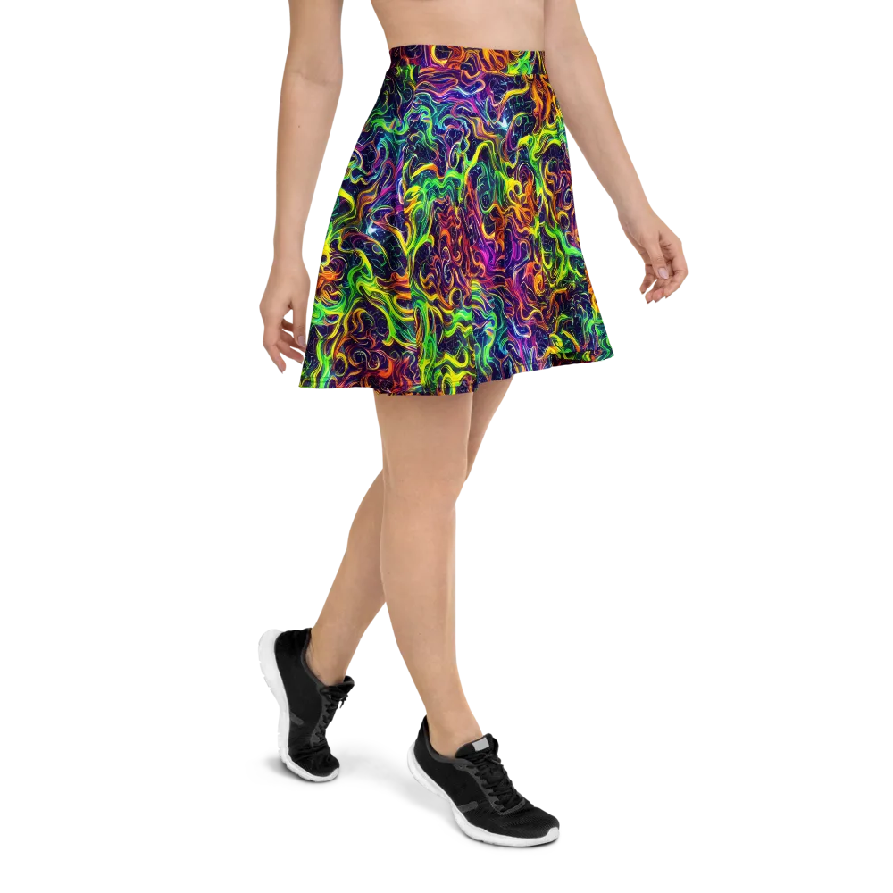 Liquid Fireworks on Skater Skirt — Right
