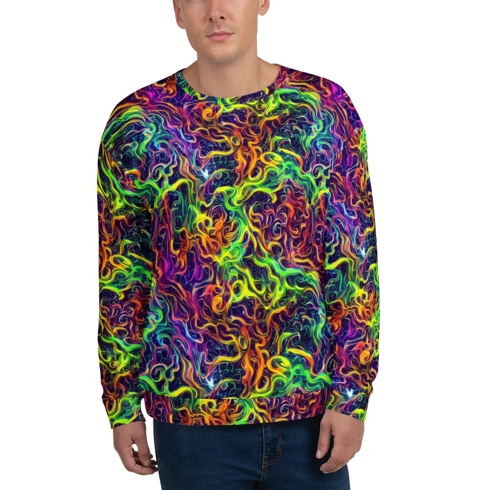 Liquid Fireworks on Sweatshirt — Front