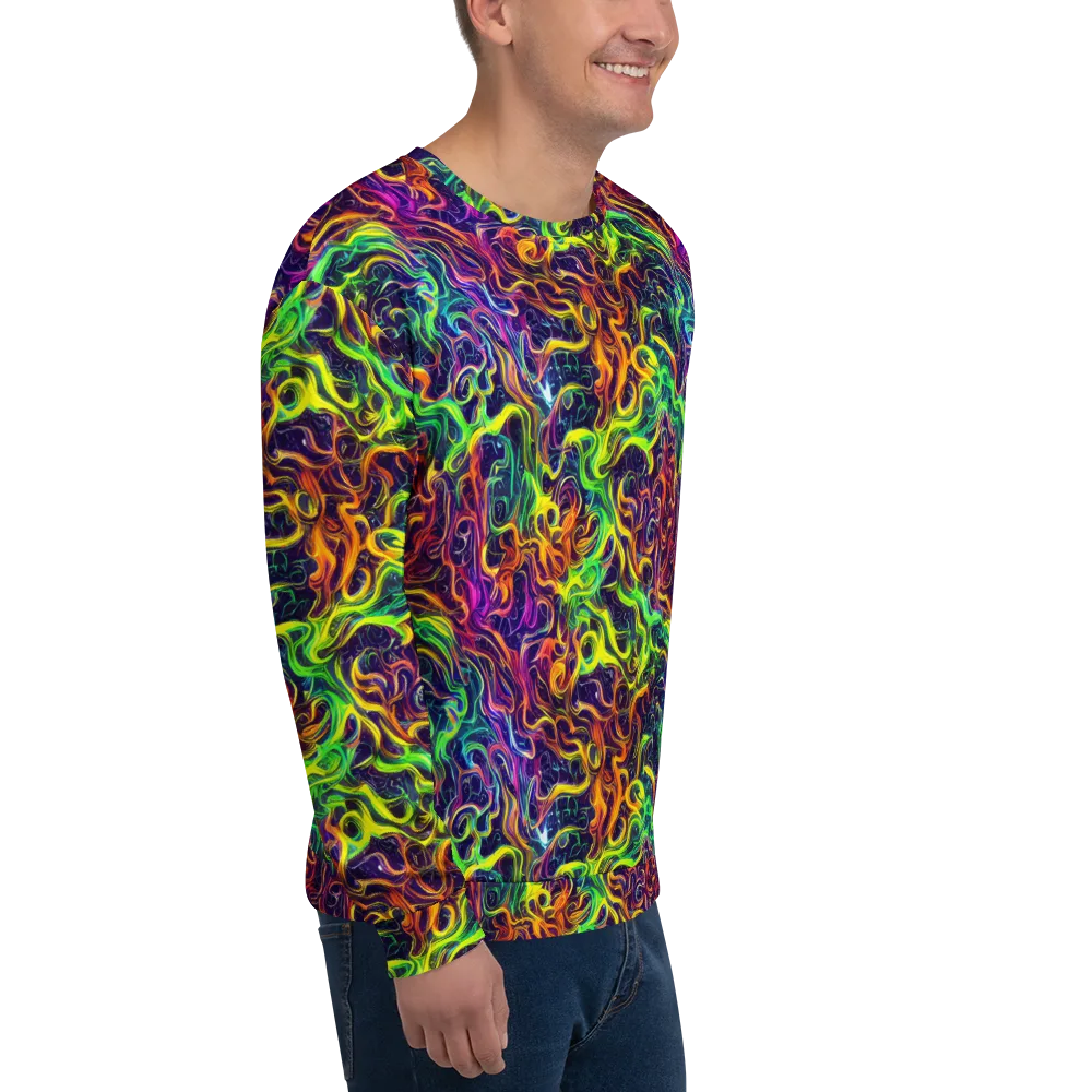 Liquid Fireworks on Sweatshirt — Right Front