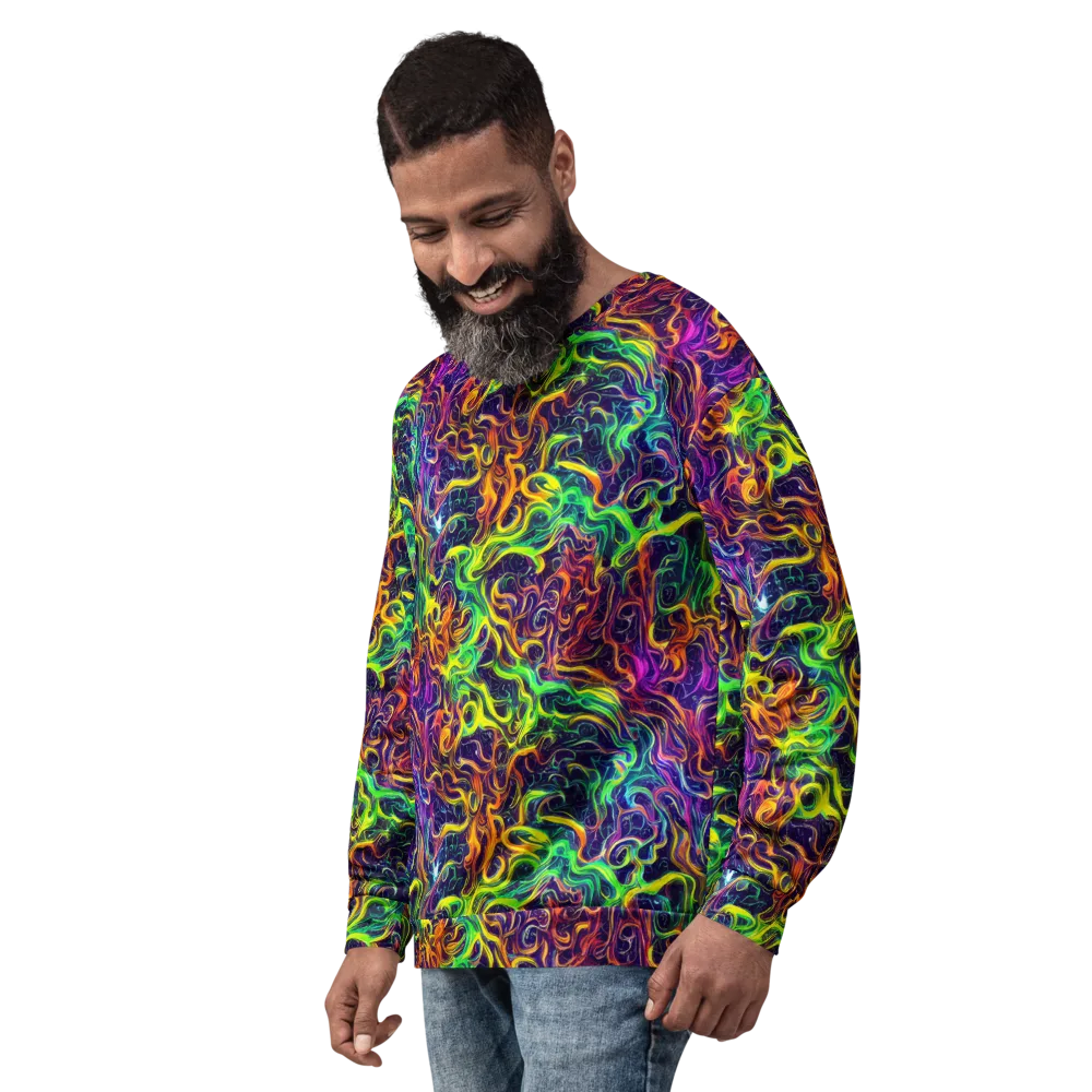 Liquid Fireworks on Sweatshirt — Left Front