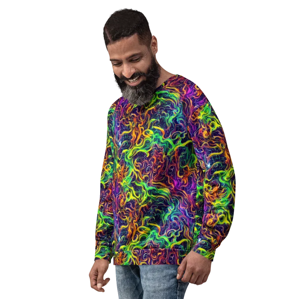 Liquid Fireworks on Sweatshirt — Left Front