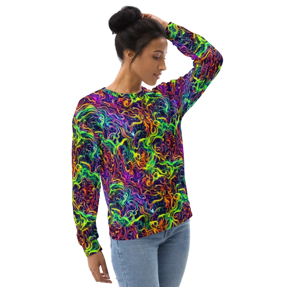 Liquid Fireworks on Sweatshirt — Right Front