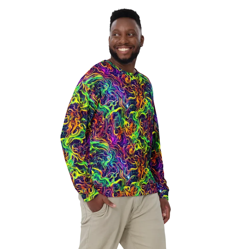 Liquid Fireworks on Sweatshirt — Front
