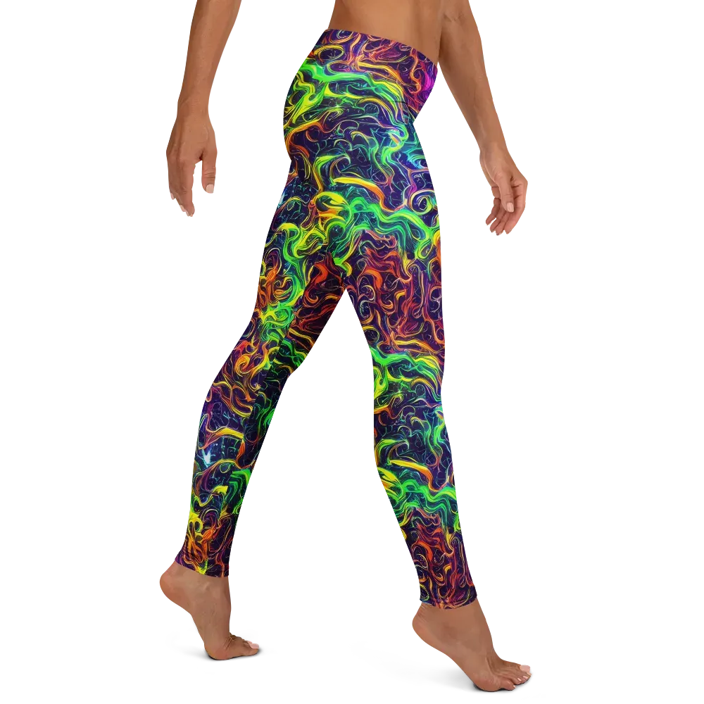 Liquid Fireworks on Leggings — Right