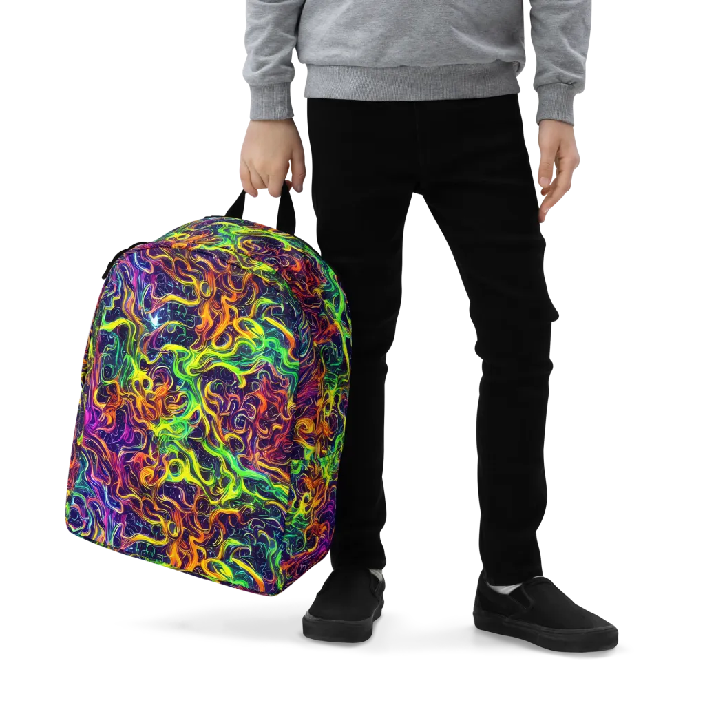 Liquid Fireworks on Minimalist Backpack — Zoomed-in