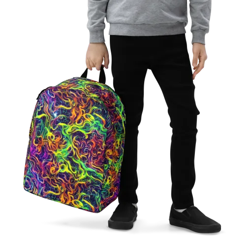 Liquid Fireworks on a Minimalist Backpack