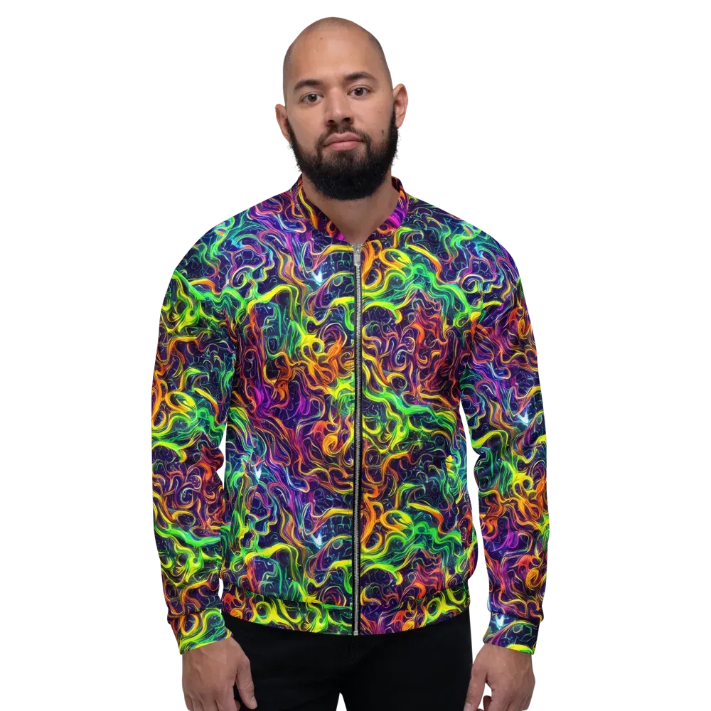Liquid Fireworks on Bomber Jacket — Front