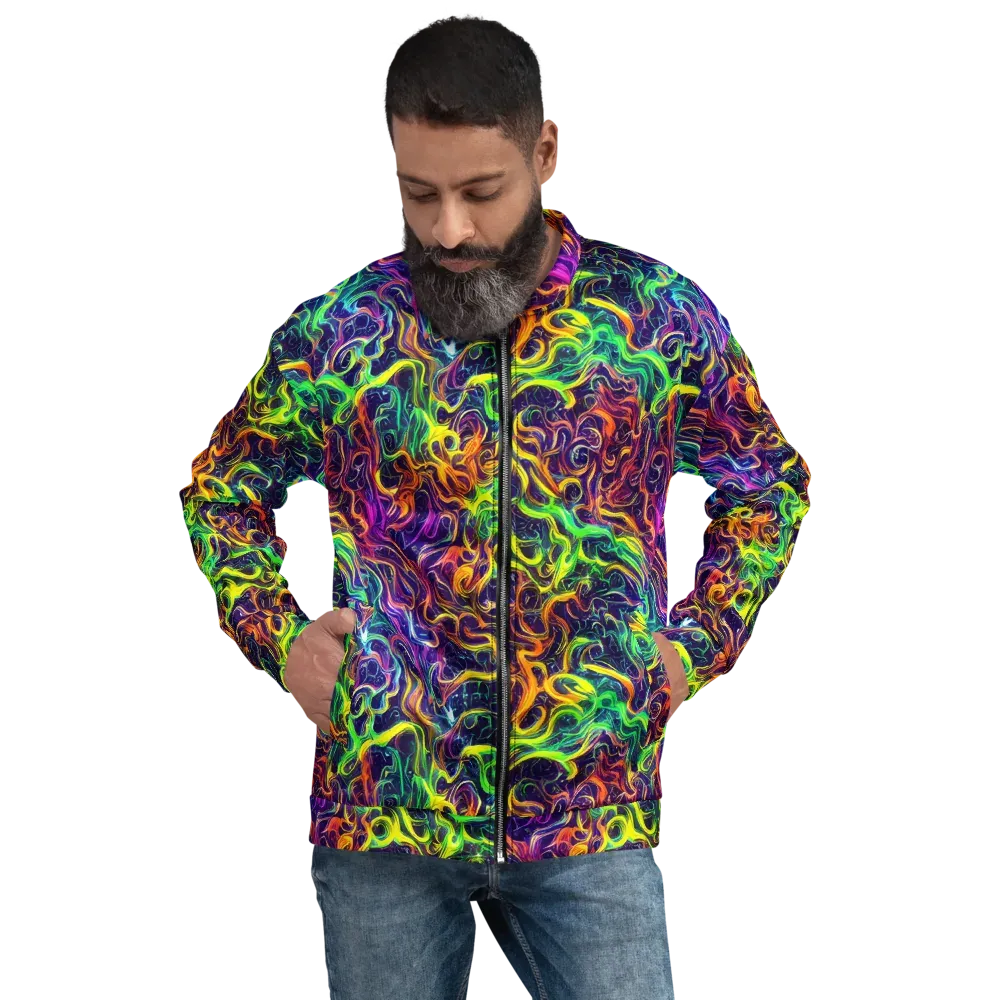 Liquid Fireworks on Bomber Jacket — Front