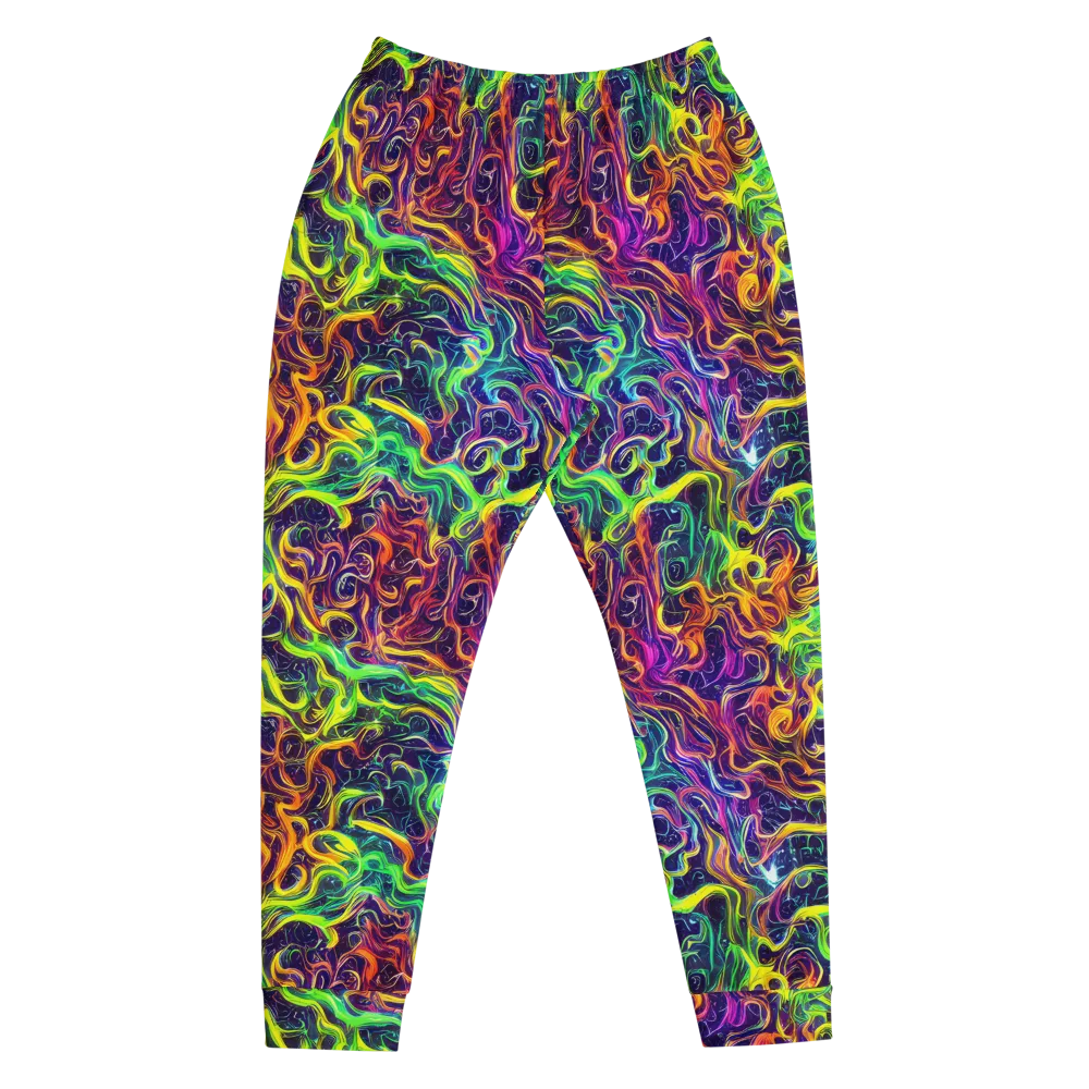 Liquid Fireworks on Men's Joggers — Front