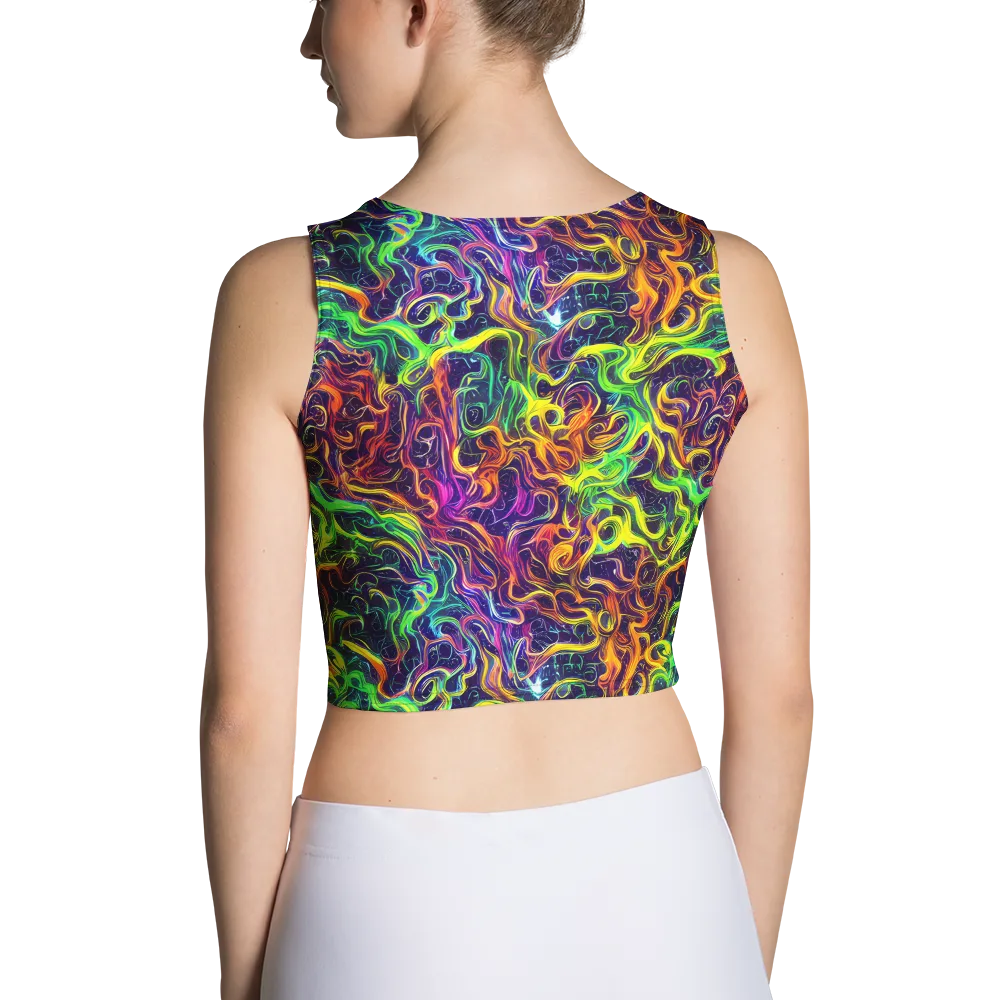Liquid Fireworks on Crop Top — Back