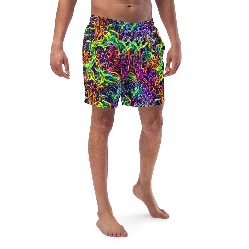 Liquid Fireworks on Swim Trunks — Front